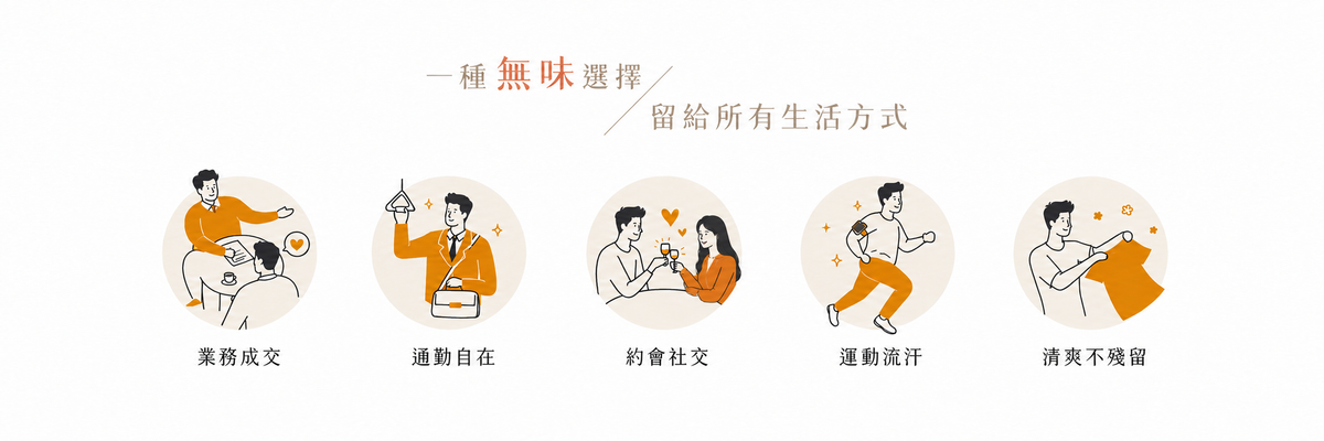 FreshStar 生活方式情境：男女約會社交，保留原品牌插畫