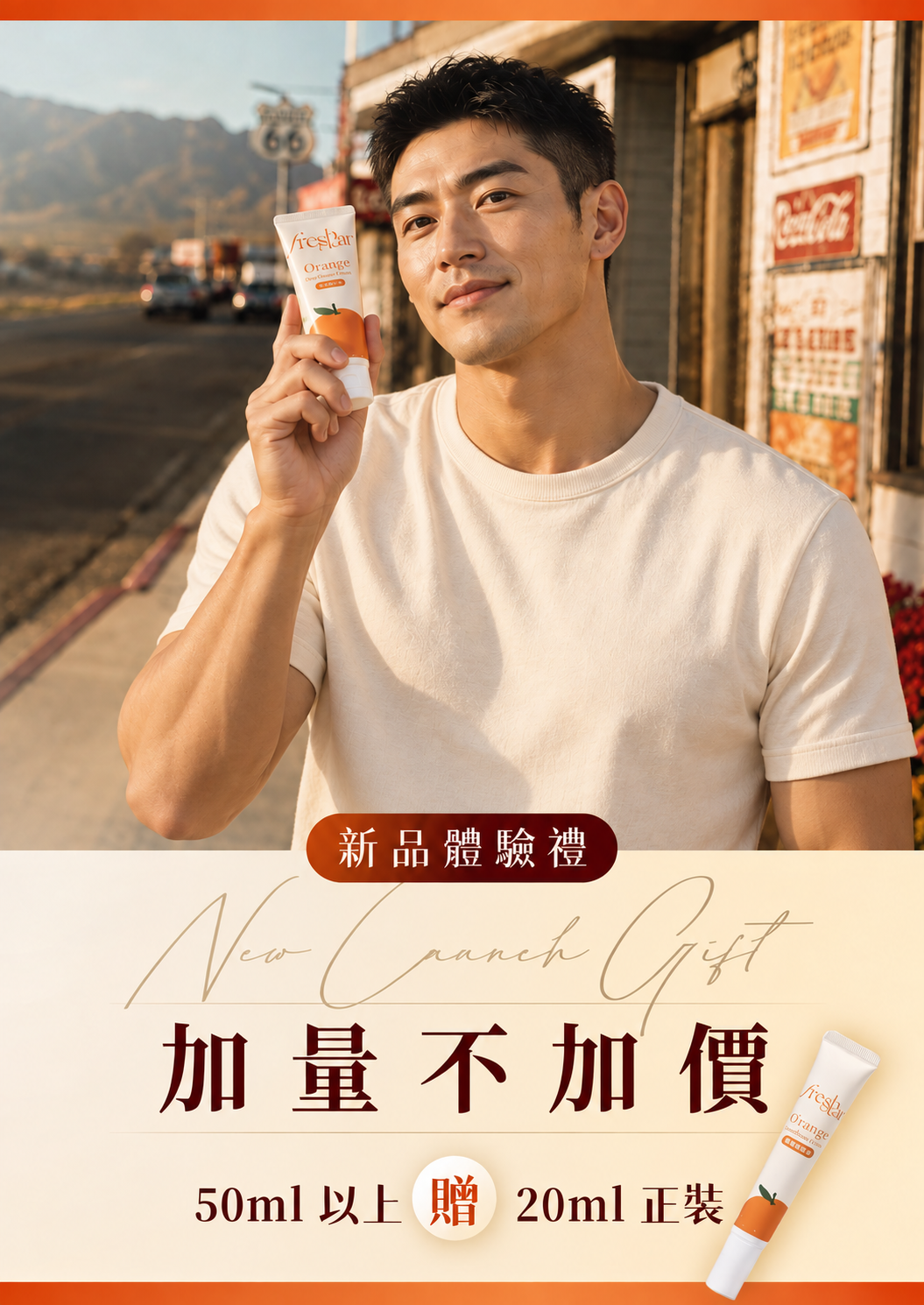 FreshStar 晚安體香霜 健康俐落男性真人版 手機 0