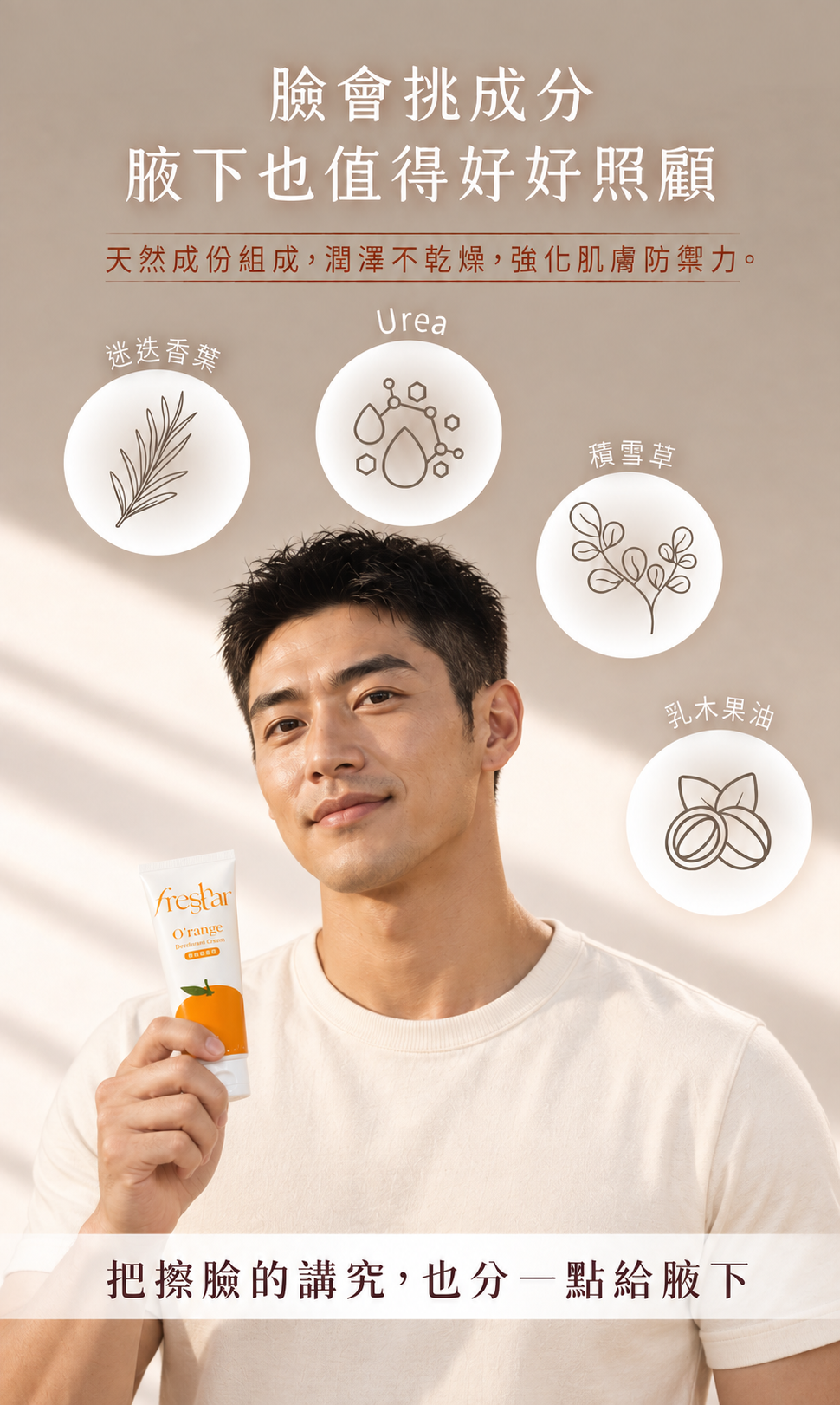 FreshStar 晚安體香霜 健康俐落男性真人版 手機 7